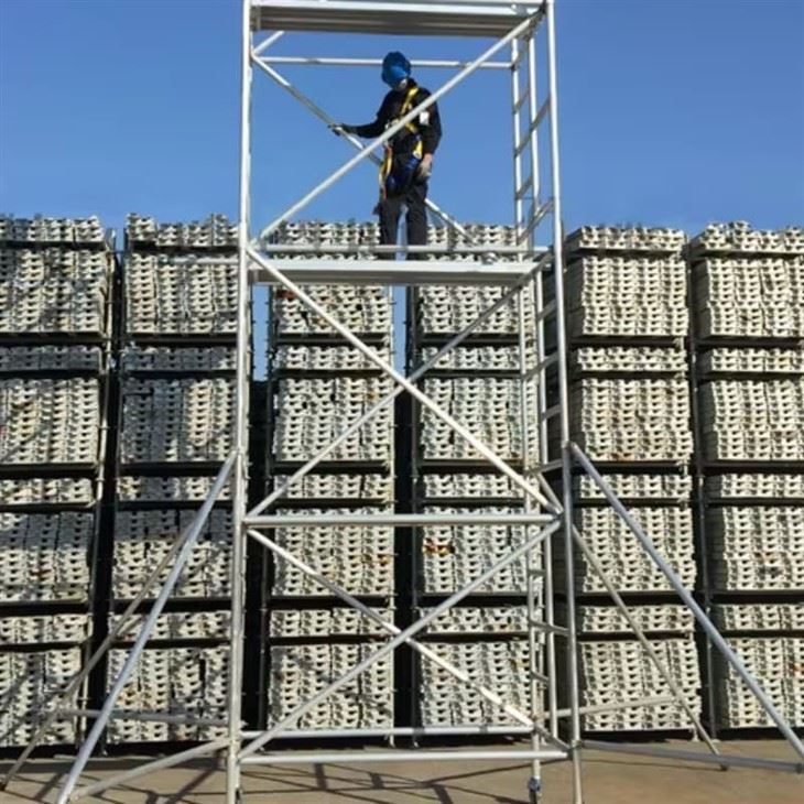6m 11m Mobile Tower Aluminum Mobile Scaffolding for Construction suppliers